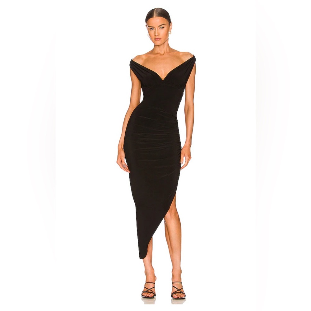 NWT Norma Kamala Tara Side Drape Gown Sz S / 36